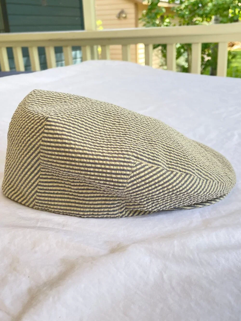 Bailey XL Seersucker Cap Made in Italy